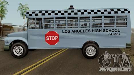 Vapid School Bus Los Angeles v1.0 GTA V para GTA San Andreas