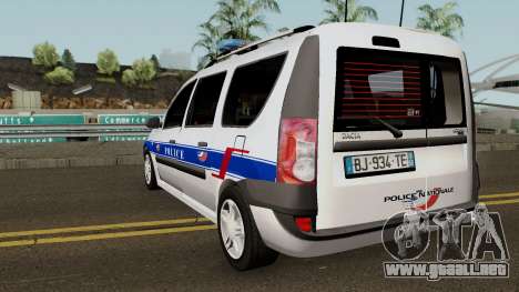 Dacia Logan MCV - Police Nationale 2004 para GTA San Andreas