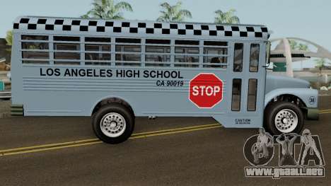 Vapid School Bus Los Angeles v1.0 GTA V para GTA San Andreas