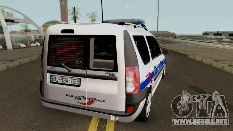 Dacia Logan MCV - Police Nationale 2004 para GTA San Andreas
