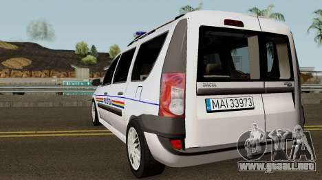 Dacia Logan MCV - Politia Romana 2004 para GTA San Andreas