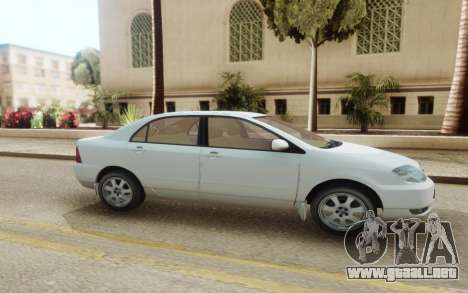 Toyota Corolla Sedan 2001 para GTA San Andreas