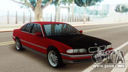 BMW 730 E38 Red Black para GTA San Andreas