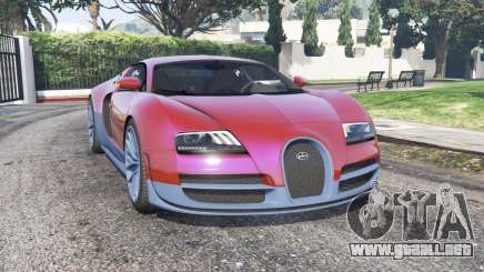 Bugatti Veyron Super Sport 2010 v2.0 [replace] para GTA 5
