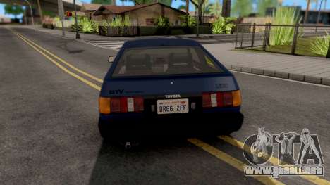 Toyota Levin 1985 para GTA San Andreas