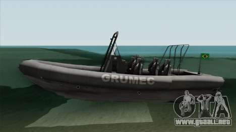 Bote EMB RHIB GRUMEC para GTA San Andreas