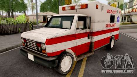 Ambulance from GTA VCS para GTA San Andreas