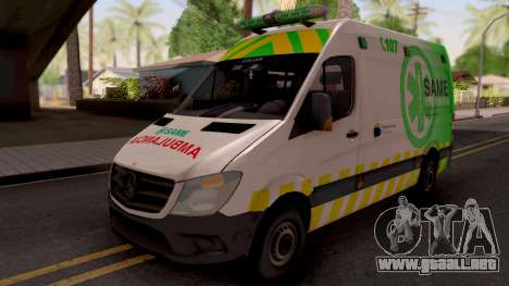 Mercedes-Benz Sprinter Ambulancia Argentina para GTA San Andreas