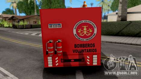Iveco Tector Bomberos Argentina para GTA San Andreas