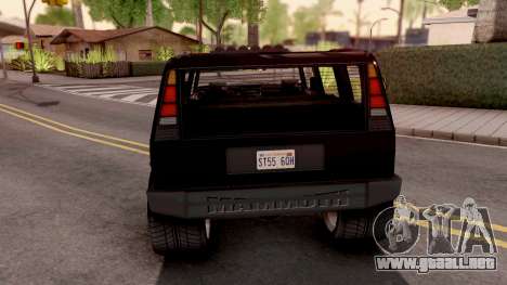 GTA V Mammoth Patriot R para GTA San Andreas