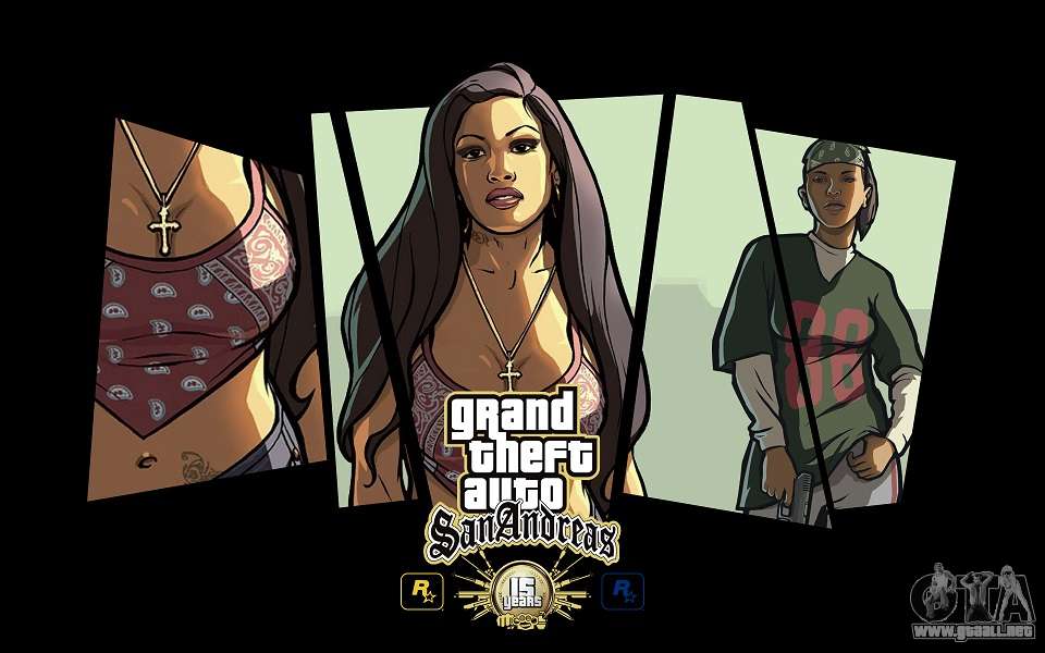 GTA SA pantallas de Carga de 15 años de aniversario para GTA San Andreas