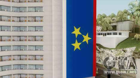 Vojvodina Flag on Building para GTA San Andreas