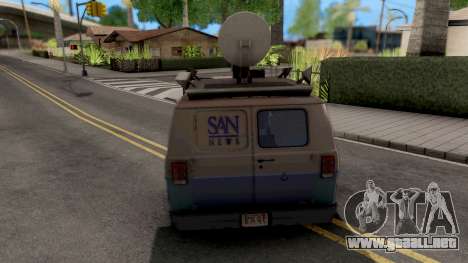 Dodge Ram Van 1989 San News para GTA San Andreas