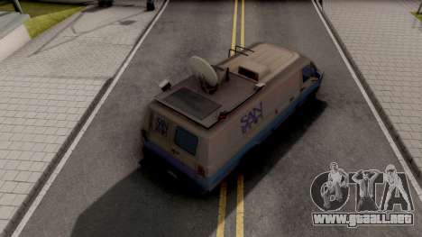 Dodge Ram Van 1989 San News para GTA San Andreas