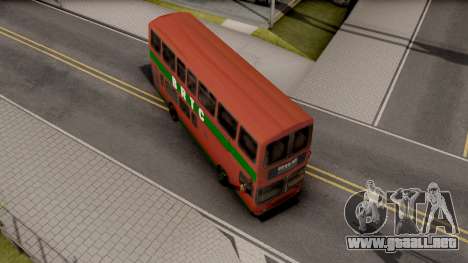 BRTC Double Decker Bus para GTA San Andreas
