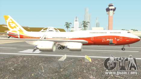Boeing 747-8i (Boeing House Sunrise) para GTA San Andreas