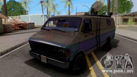 Dodge Ram Van 1989 San News para GTA San Andreas