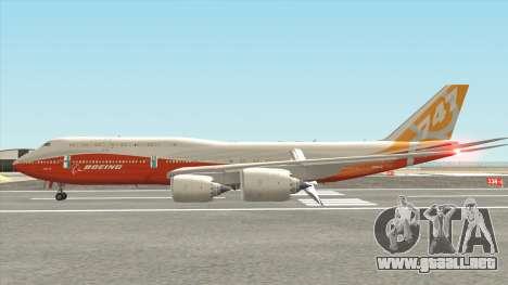 Boeing 747-8i (Boeing House Sunrise) para GTA San Andreas