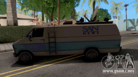 Dodge Ram Van 1989 San News para GTA San Andreas