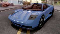GTA V Pegassi Infernus Blue para GTA San Andreas