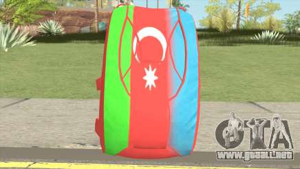 New Parachute (Azerbaijan Flag) para GTA San Andreas