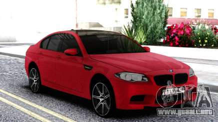 BMW M5 F10 Sedan Red para GTA San Andreas