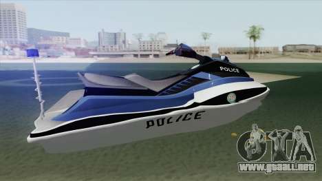 Seashark Police GTA V para GTA San Andreas