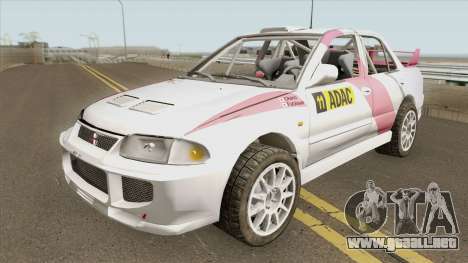 Mitsubishi Lancer Evolution III GSR WRC 95 Rall para GTA San Andreas