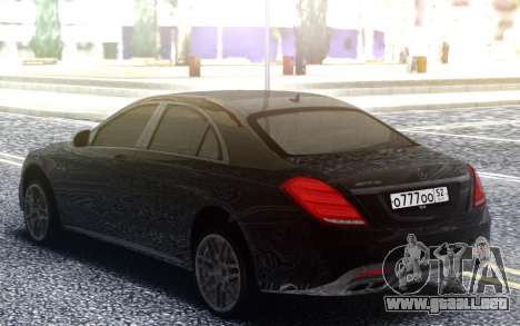 Mercedes-Benz S63 AMG W222 para GTA San Andreas