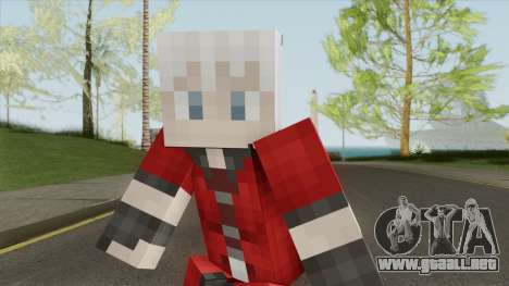 Dante (Devil May Cry) Minecraft Version para GTA San Andreas