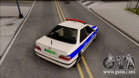 Peugeot Pars ELX Police para GTA San Andreas