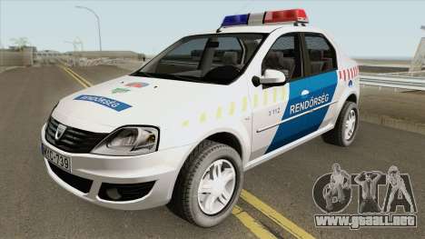 Dacia Logan Magyar Rendorseg para GTA San Andreas