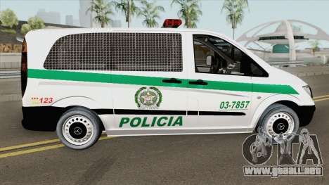 Mercedes-Benz Vito (Patrullas Colombianas) para GTA San Andreas