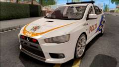 Mitsubishi Lancer Evolution X PDRM White para GTA San Andreas
