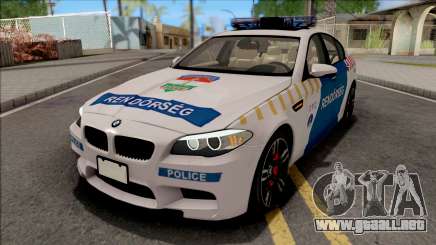 BMW M5 F10 Magyar Rendorseg para GTA San Andreas