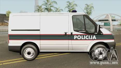 Ford Transit Policija para GTA San Andreas