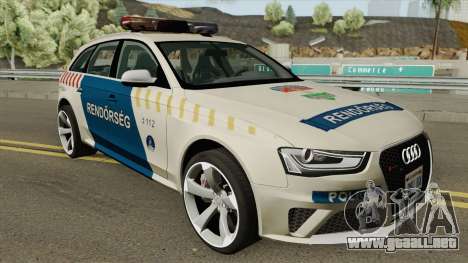 Audi RS4 Avant Magyar Rendorseg para GTA San Andreas