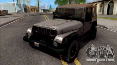 Jeep Wrangler 1988 para GTA San Andreas