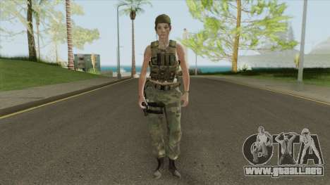 Claire Redfield Military (RE2 Remake) para GTA San Andreas