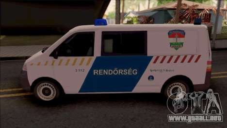 Volkswagen Transporter 5 Magyar Rendorseg para GTA San Andreas