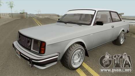 Vulcar Nebula Turbo GTA V (Stock) IVF para GTA San Andreas