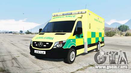 Mercedes-Benz Sprinter 2014 British Ambulance para GTA 5