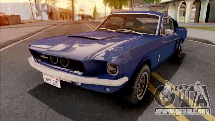 Ford Mustang Shelby GT500 1967 Blue para GTA San Andreas