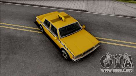 Declasse Taxi 1987 para GTA San Andreas