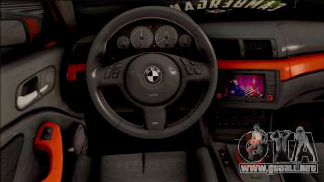 BMW 3-er E46 2000 Stance by Hazzard Garage para GTA San Andreas