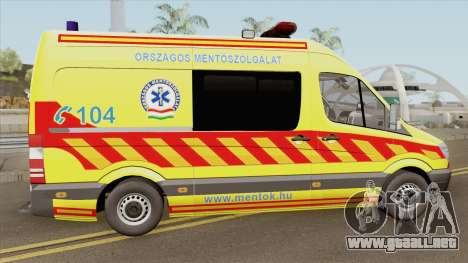 Mercedes-Benz Sprinter Magyar (Mentoauto) V2 para GTA San Andreas