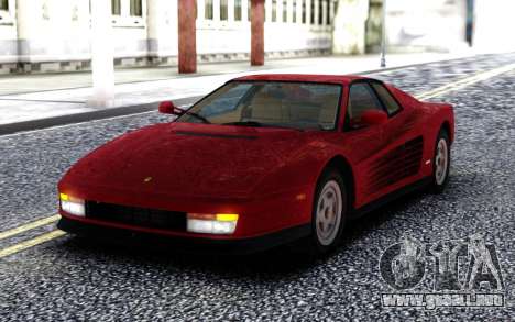 1987 Ferrari Testarossa US-Spec para GTA San Andreas