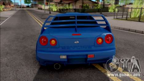 Nissan Skyline R34 GT-R para GTA San Andreas