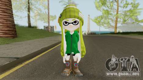 Inkling Girl Green (Splatoon) para GTA San Andreas