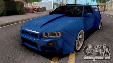 Nissan Skyline R34 GT-R para GTA San Andreas